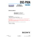 Sony DSC-P93A (serv.man4) Service Manual
