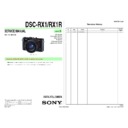 Sony DSC-RX1, DSC-RX1R Service Manual
