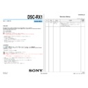 Sony DSC-RX1 (serv.man3) Service Manual