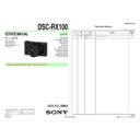 Sony DSC-RX100 Service Manual