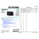 Sony DSC-RX100M2 (serv.man2) Service Manual