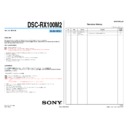 Sony DSC-RX100M2 (serv.man3) Service Manual