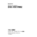 Sony DSC-RX1RM2 Service Manual