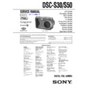 Sony DSC-S30, DSC-S50 (serv.man2) Service Manual