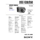 Sony DSC-S30, DSC-S50 (serv.man3) Service Manual