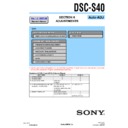Sony DSC-S40 (serv.man4) Service Manual