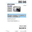 Sony DSC-S45 Service Manual