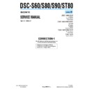 Sony DSC-S60, DSC-S80, DSC-S90, DSC-ST80 (serv.man10) Service Manual
