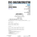 Sony DSC-S60, DSC-S80, DSC-S90, DSC-ST80 (serv.man5) Service Manual