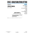 Sony DSC-S60, DSC-S80, DSC-S90, DSC-ST80 (serv.man7) Service Manual