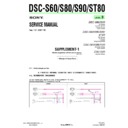 Sony DSC-S60, DSC-S80, DSC-S90, DSC-ST80 (serv.man8) Service Manual