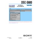 Sony DSC-S600 (serv.man4) Service Manual