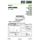 Sony DSC-S600 (serv.man7) Service Manual