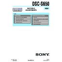 Sony DSC-S650 (serv.man2) Service Manual