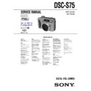 Sony DSC-S75 (serv.man5) Service Manual