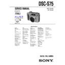 Sony DSC-S75 (serv.man6) Service Manual