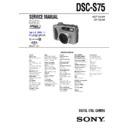 Sony DSC-S75 (serv.man7) Service Manual