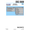 Sony DSC-S930 (serv.man2) Service Manual