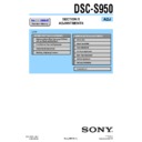 Sony DSC-S950 (serv.man2) Service Manual