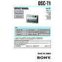 Sony DSC-T1, DSC-T11 (serv.man2) Service Manual