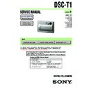 Sony DSC-T1, DSC-T11 Service Manual