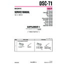 Sony DSC-T1 (serv.man4) Service Manual