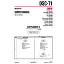 Sony DSC-T1 (serv.man6) Service Manual