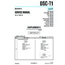 Sony DSC-T1 (serv.man7) Service Manual