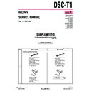 Sony DSC-T1 (serv.man8) Service Manual