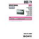 Sony DSC-T1 Service Manual