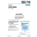 Sony DSC-T10 (serv.man11) Service Manual