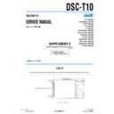 Sony DSC-T10 (serv.man12) Service Manual