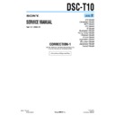 Sony DSC-T10 (serv.man13) Service Manual