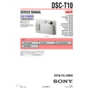 Sony DSC-T10 (serv.man3) Service Manual