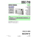 Sony DSC-T10 Service Manual