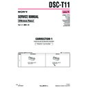 Sony DSC-T11 (serv.man8) Service Manual
