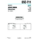 Sony DSC-T11 (serv.man9) Service Manual