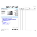 Sony DSC-T110, DSC-T110D (serv.man2) Service Manual