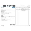 Sony DSC-T110, DSC-T110D (serv.man3) Service Manual
