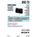 Sony DSC-T2 (serv.man2) Service Manual