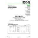Sony DSC-T2 (serv.man6) Service Manual