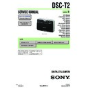 Sony DSC-T2 Service Manual