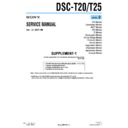 Sony DSC-T20, DSC-T25 (serv.man4) Service Manual