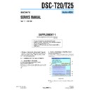 dsc-t20, dsc-t25 service manual