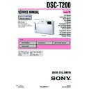 Sony DSC-T200 (serv.man3) Service Manual