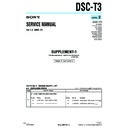 Sony DSC-T3, DSC-T33 (serv.man5) Service Manual