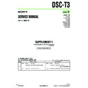 Sony DSC-T3, DSC-T33 (serv.man6) Service Manual