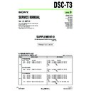 Sony DSC-T3 (serv.man2) Service Manual