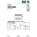 Sony DSC-T3 Service Manual