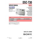 Sony DSC-T30 (serv.man2) Service Manual
